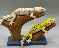 Ultra-Realistic 3D Printed Leopard Gecko | Fully Articulated | Posable | Multicolor PLA Sculpture